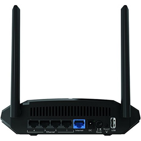 Netgear R6120-100INS AC1200 Dual-Band Wi-Fi Router (Black, Not a Modem)