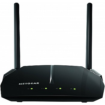 Netgear R6120-100INS AC1200 Dual-Band Wi-Fi Router (Black, Not a Modem) 