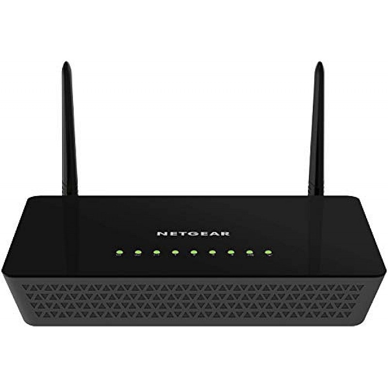 Netgear R6120-100INS AC1200 Dual-Band Wi-Fi Router (Black, Not a Modem) 