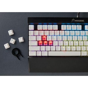 Corsair Gaming PBT Double-Shot Keycaps Full 104/105-Keyset - White Corsair Gaming PBT Double-Shot Keycaps Full 104/105-Keyset - White