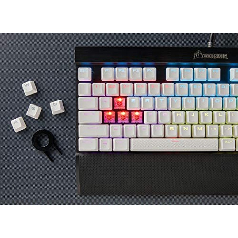 Corsair Gaming PBT Double-Shot Keycaps Full 104/105-Keyset - White