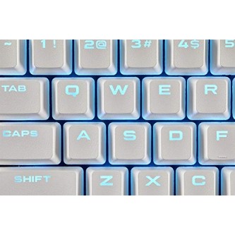 Corsair Gaming PBT Double-Shot Keycaps Full 104/105-Keyset - White Corsair Gaming PBT Double-Shot Keycaps Full 104/105-Keyset - White