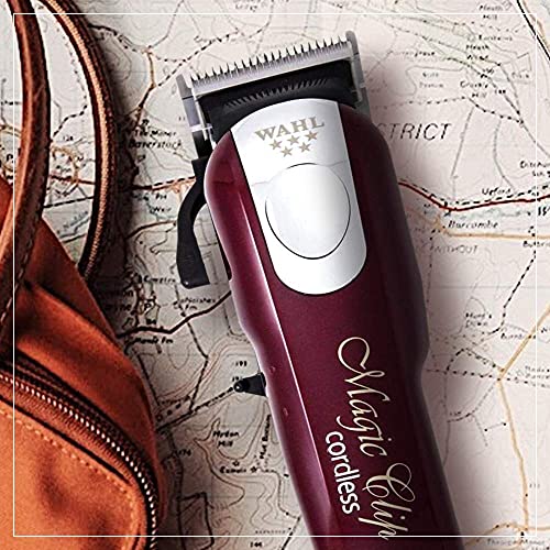 Wahl India 08148-324 Cord/Cordless India Professional Magic Clipper; 0.5-1.2 mm cutting lengths; 90 minute run time; Maroon Wahl India 08148-324 Cord/Cordless India Professional Magic Clipper; 0.5-1.2 mm cutting lengths; 90 minute run time; Maroon