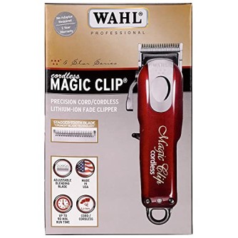 Wahl India 08148-324 Cord/Cordless India Professional Magic Clipper; 0.5-1.2 mm cutting lengths; 90 minute run time; Maroon Wahl India 08148-324 Cord/Cordless India Professional Magic Clipper; 0.5-1.2 mm cutting lengths; 90 minute run time; Maroon