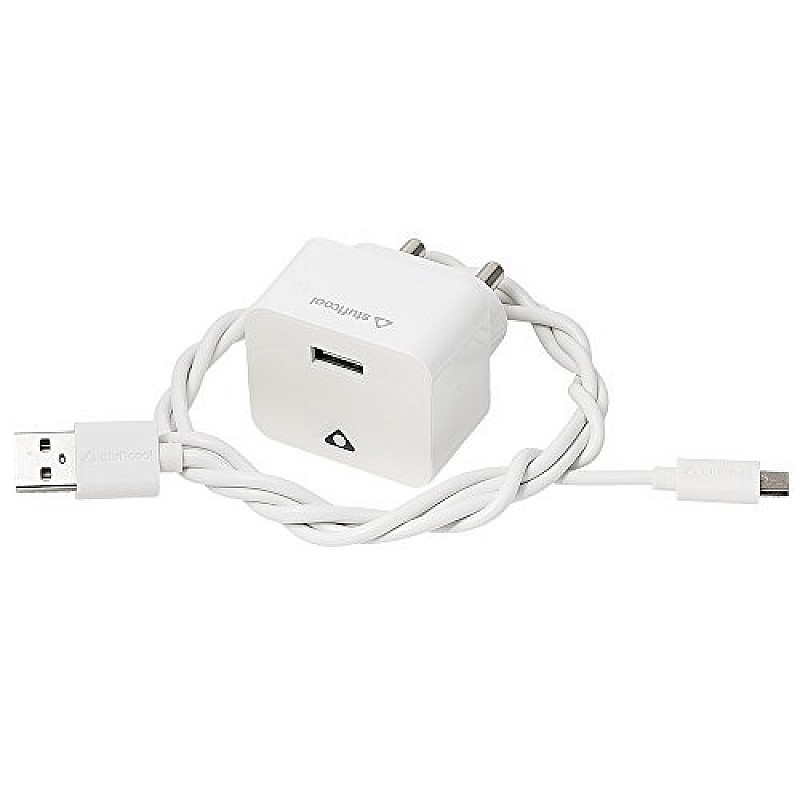 Stuffcool Charge it Kit 1A USB Wall Charger/Travel Charger Android Smartphones - White