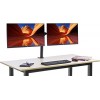 amazon basics Dual Monitor Stand - Height-Adjustable Arm Mount, Steel