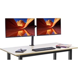 amazon basics Dual Monitor Stand - Height-Adjustable Arm Mount, Steel amazon basics Dual Monitor Stand - Height-Adjustable Arm Mount, Steel