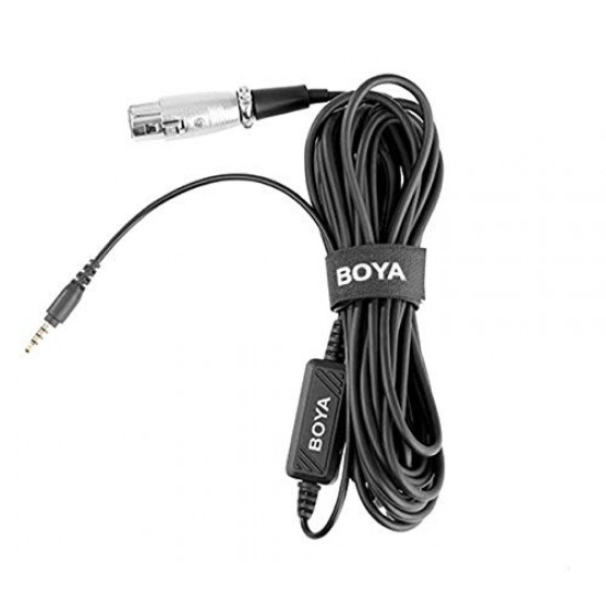 BOYA ByM1 Auxiliary Omnidirectional Lavalier Condenser Microphone with 20ft Audio Cable (Black)