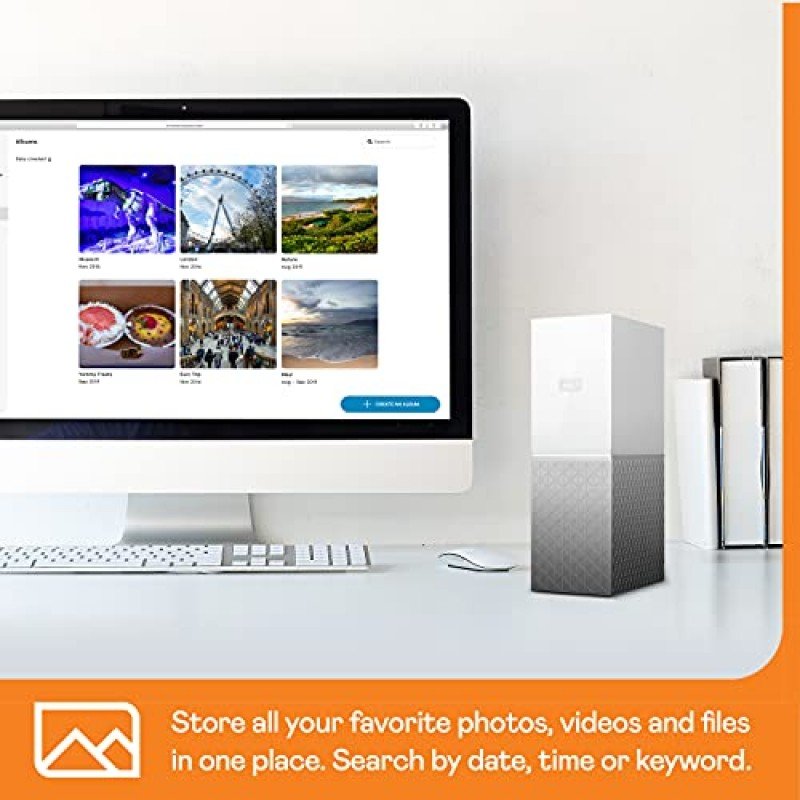 WD My Cloud Home WDBVXC0040HWT-NESN 4TB Network Attached Storage (White) WD My Cloud Home WDBVXC0040HWT-NESN 4TB Network Attached Storage (White)