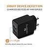 Amkette PowerPro Dual Port Wall Charger with 3.4A Smart Charging and Micro USB Cable for Android Devices (Black)