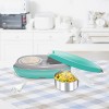 Milton Swiftron Stainless Steel electric Tiffin Box, 260ml/262mm,Aqua Green