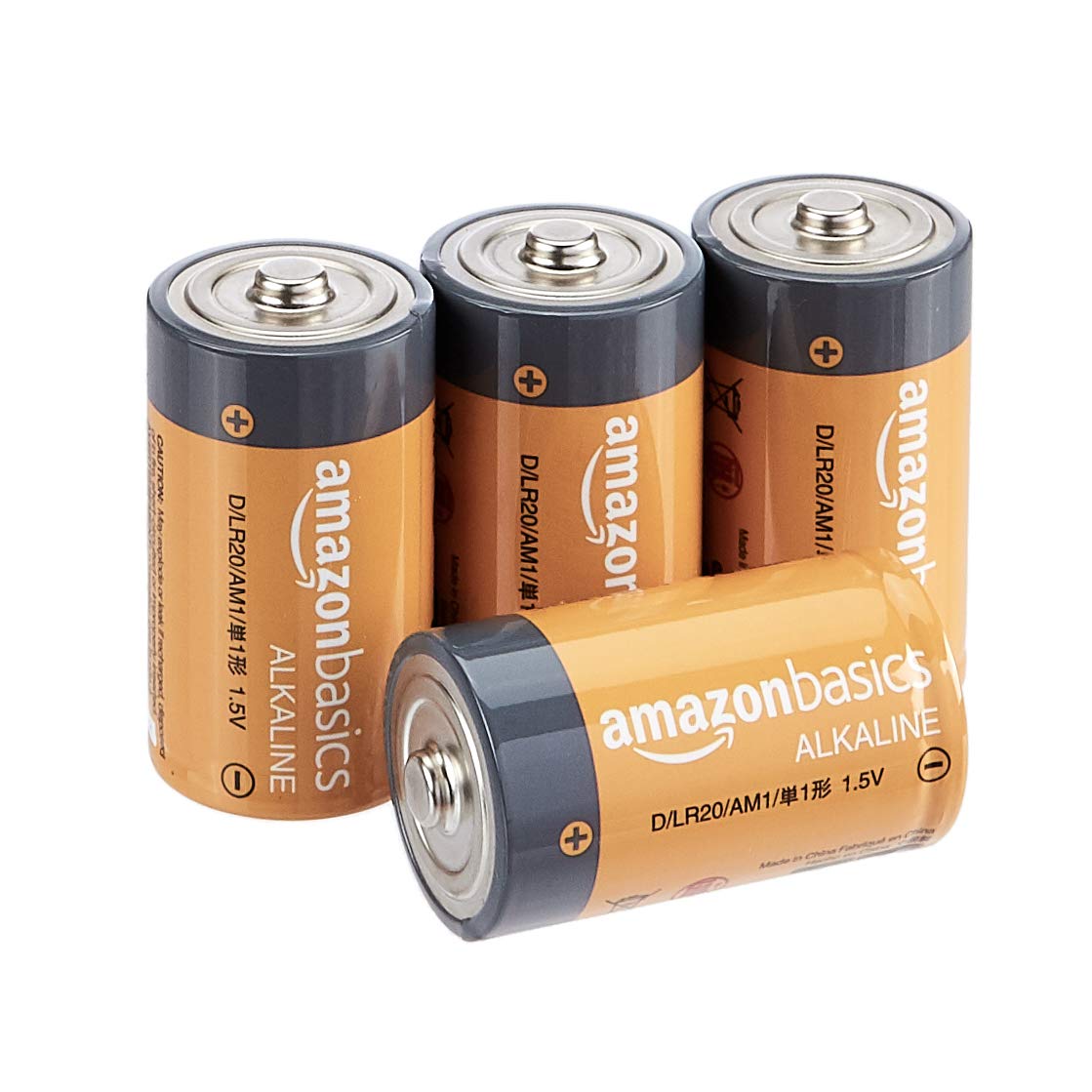 amazon basics AmazonBasics D Cell Everyday Alkaline Batteries (4-Pack)