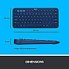 Logitech K380 Wireless Multi-Device Keyboard for Windows (Blue)