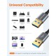 CableCreation Dual USB 3.0 Cable, USB Type A Male to Male Cable, Compatible External Hard Drive, Camera, 6.6ft