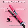 Syska Hair Straightener for Women, Ceramic Coated Plates,60 seconds Rapid Heating function, Heat Balance technology HS6810 Pink