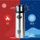 Cello Instyle Thermosteel Water Bottle, 500ml, Silver