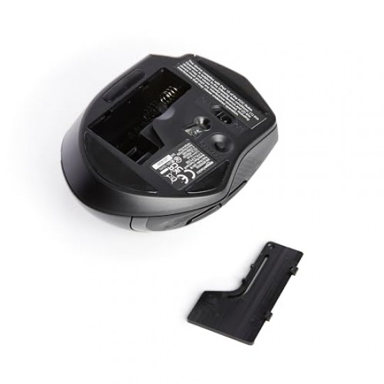 AmazonBasics USB Ergonomic Wireless Mouse - DPI Adjustable - Black