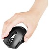 AmazonBasics USB Ergonomic Wireless Mouse - DPI Adjustable - Black