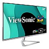 ViewSonic 32 Inch 2K 2560 X 1440P QHD IPS Monitor with Hdr10, 75Hz,1.03 Billion Colors Vx3276 White