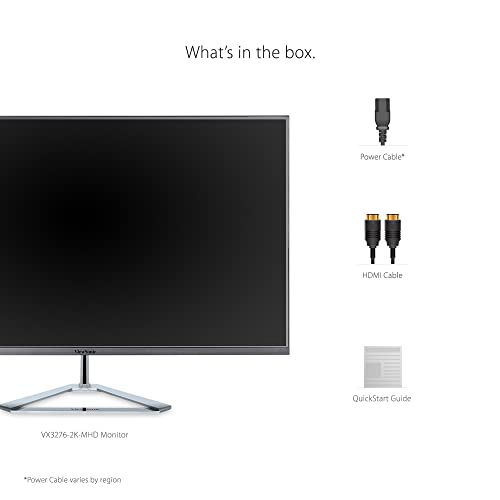 ViewSonic 32 Inch 2K 2560 X 1440P QHD IPS Monitor with Hdr10, 75Hz,1.03 Billion Colors Vx3276 White ViewSonic 32 Inch 2K 2560 X 1440P QHD IPS Monitor with Hdr10, 75Hz,1.03 Billion Colors Vx3276 White