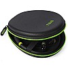 Tizum Z55- Headphone Case Cover for Neckband Bluetooth Earphones, Headsets, Travel Storage Protective Case (Black)