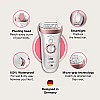 Braun Silk-epil 9-890 Epilator White pink