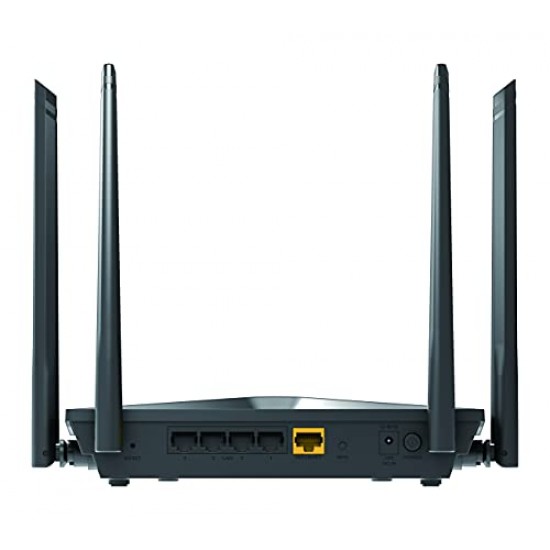 D-Link DIR-2150 AC2100 Mbps MU-MIMO Dual Band Wi-Fi Router, 5 Gigabit Ports, 4 External Antenna Black