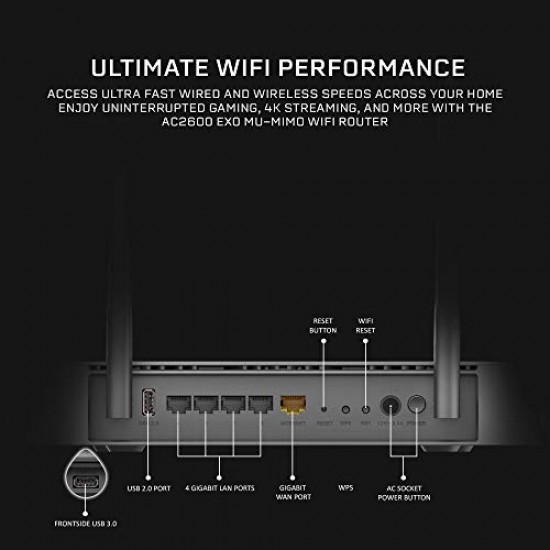 D-Link DIR 882 - AC2600 MU-MIMO Wi-Fi Router  4K Streaming and Gaming