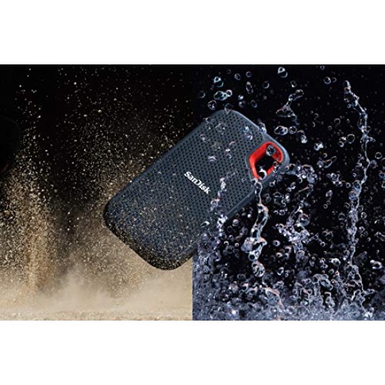 SanDisk 500GB SSD USB-C, USB 3.1, for PC & Mac & IP55 Rated