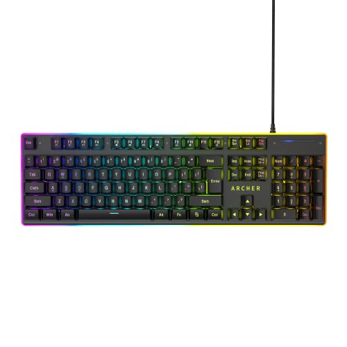 Archer Tech Lab Astra G100 Semi Mechanical Keyboard, Black Archer Tech Lab Astra G100 Semi Mechanical Keyboard, Black