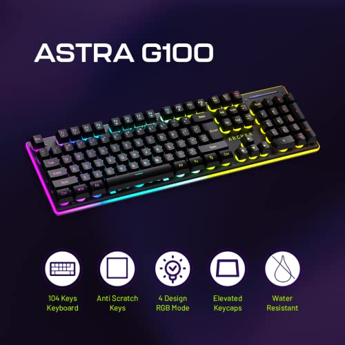 Archer Tech Lab Astra G100 Semi Mechanical Keyboard, Black Archer Tech Lab Astra G100 Semi Mechanical Keyboard, Black