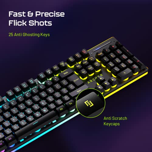 Archer Tech Lab Astra G100 Semi Mechanical Keyboard, Black Archer Tech Lab Astra G100 Semi Mechanical Keyboard, Black