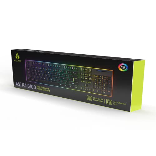 Archer Tech Lab Astra G100 Semi Mechanical Keyboard, Black Archer Tech Lab Astra G100 Semi Mechanical Keyboard, Black