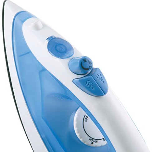 USHA ABS Steam Pro Si 3713, 1300 W Steam Iron, Powerful Steam Output Up to 18 G/Min, Non-Stick Soleplate (White & Blue), 1300 Watts USHA ABS Steam Pro Si 3713, 1300 W Steam Iron, Powerful Steam Output Up to 18 G/Min, Non-Stick Soleplate (White & Blue), 1300 Watts
