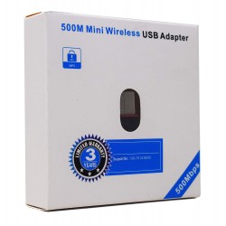 airtree 500Mbps Mini Wireless Wi-Fi Dongle Adapter Black