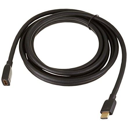 Amazon Basics High-Speed Male to Female HDMI Extension Cable - 10 Feet, Black Amazon Basics High-Speed Male to Female HDMI Extension Cable - 10 Feet, Black