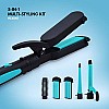 Havells HC4045 5-in-1 Multi Styling Kit - Straightener, Curler, Crimper, Conical Curler & Volume Brush For Multiple Hair Styles Blue Black