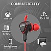 RPM Euro Games Wired in Ear Gaming Earphones with Mic for Mobile Phones, Pc, Ps4, Xbox One, Nintendo Switch - (Red)