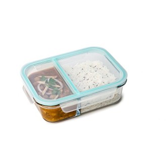SignoraWare Slim High Microwave Safe Office Two Compartment Lunch Box Set Borosilicate Glass Safety Lock Airtight Tiffin Containers 600ml SignoraWare Slim High Microwave Safe Office Two Compartment Lunch Box Set Borosilicate Glass Safety Lock Airtight Tiffin Containers 600ml