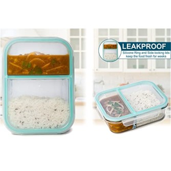 SignoraWare Slim High Microwave Safe Office Two Compartment Lunch Box Set Borosilicate Glass Safety Lock Airtight Tiffin Containers 600ml SignoraWare Slim High Microwave Safe Office Two Compartment Lunch Box Set Borosilicate Glass Safety Lock Airtight Tiffin Containers 600ml