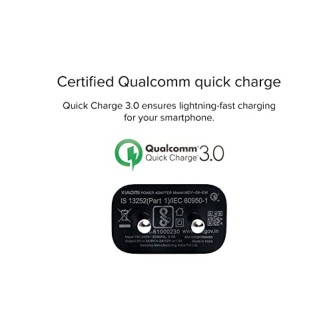 Mi QC 3.0 (9V) Charger 18W Wall Charger Fast Chargin Certified Qualcomm Quick Charge 3.0 + BIS Certified Compatible for Power Banks Mi QC 3.0 (9V) Charger 18W Wall Charger Fast Chargin Certified Qualcomm Quick Charge 3.0 + BIS Certified Compatible for Power Banks