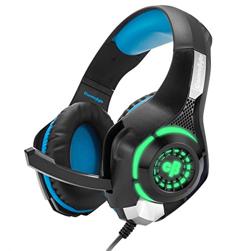 Cosmic Byte GS420 Headphones with Mic, RGB LED lights (Black/Blue) Cosmic Byte GS420 Headphones with Mic, RGB LED lights (Black/Blue)