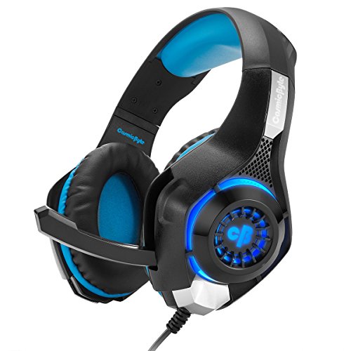 Cosmic Byte GS420 Headphones with Mic, RGB LED lights (Black/Blue) Cosmic Byte GS420 Headphones with Mic, RGB LED lights (Black/Blue)