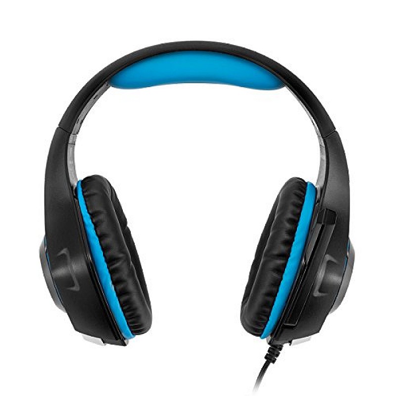 Cosmic Byte GS420 Headphones with Mic, RGB LED lights (Black/Blue)