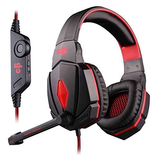 Cosmic Byte Over the Ear Headphone with Mic & LED - G4000 Edition (Red) Cosmic Byte Over the Ear Headphone with Mic & LED - G4000 Edition (Red)
