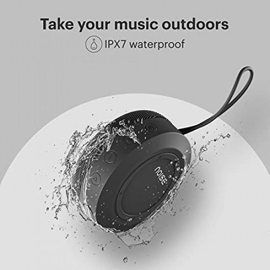 Noise Zest 5W Wireless Bluetooth Speaker, Voice Assistant with 8 hrs playtime, IPX7 water resistant and TWS - Coal Black