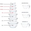 Borosil Glass Serving And Mixing Bowls With Lids, Oven and Microwave Safe Bowls, Set of 3 Borosilicate Glass, Clear