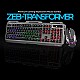 Zebronics Transformer Gaming Keyboard and Mouse Combo,Braided Cable,Durable Al body,Multimedia keys and Sensor with 3200 DPI(Black)