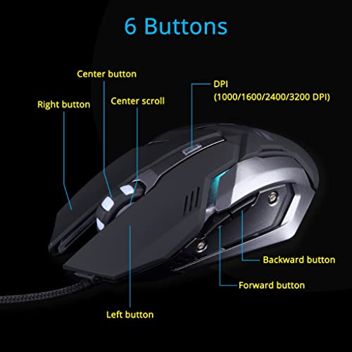 Zebronics Transformer Gaming Keyboard and Mouse Combo,Braided Cable,Durable Al body,Multimedia keys and Sensor with 3200 DPI(Black) Zebronics Transformer Gaming Keyboard and Mouse Combo,Braided Cable,Durable Al body,Multimedia keys and Sensor with 3200 DPI(Black)