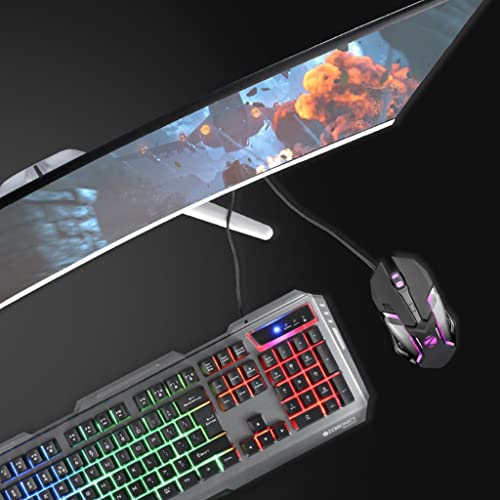 Zebronics Transformer Gaming Keyboard and Mouse Combo,Braided Cable,Durable Al body,Multimedia keys and Sensor with 3200 DPI(Black) Zebronics Transformer Gaming Keyboard and Mouse Combo,Braided Cable,Durable Al body,Multimedia keys and Sensor with 3200 DPI(Black)
